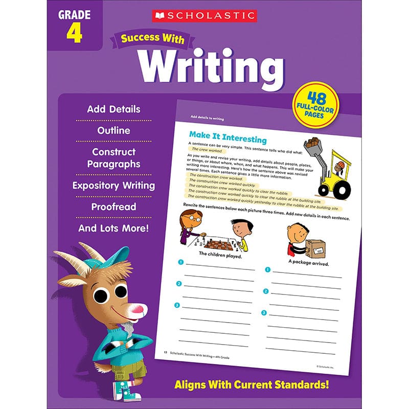 Success With Writing Gr 4 (Pack of 8) - Writing Skills - Scholastic Teaching Resources