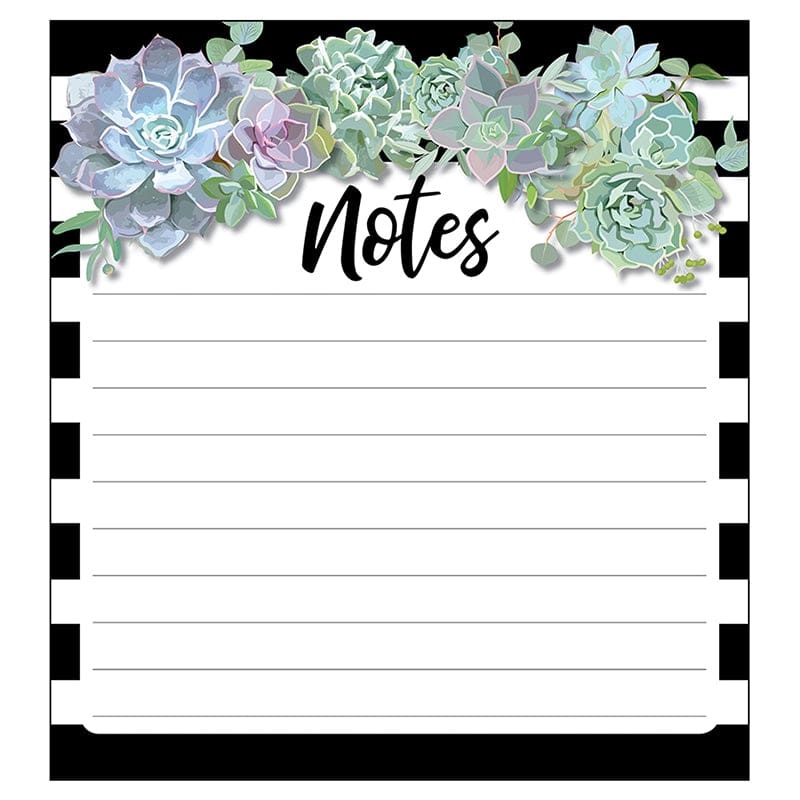Succulents Notepad (Pack of 12) - Note Pads - Carson Dellosa Education