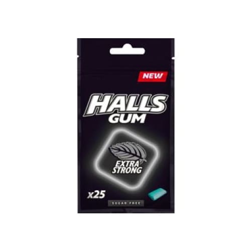 Sugar-free Eucalyptus Flavour Chewing Gum with Sweeteners and Menthol 1.29 oz. (36.5 g.) - Halls