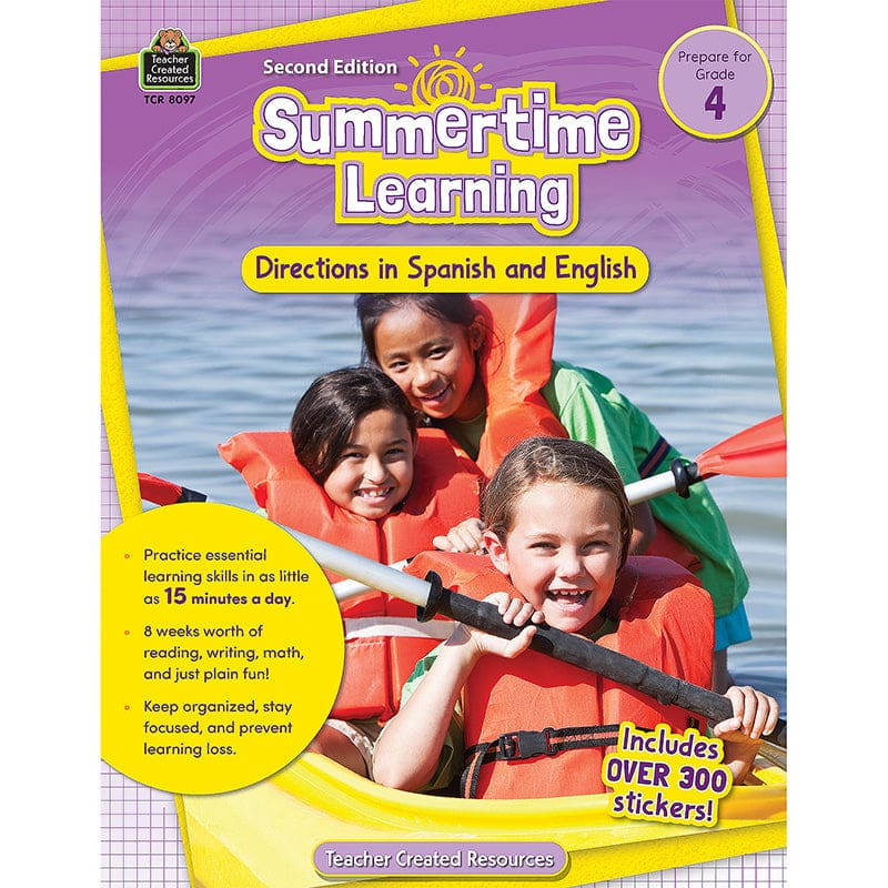 Summertime Learning Gr 4 2Nd Ed English & Spanish Directions (Pack of 6) - Skill Builders - Teacher Created Resources