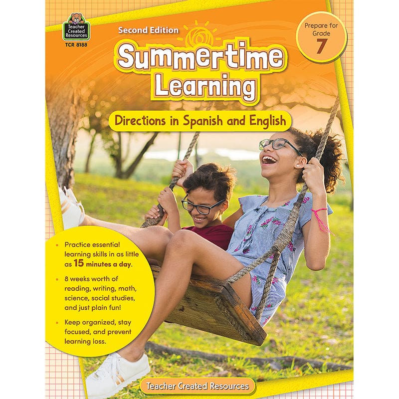 Summertime Learning Gr 7 2Nd Ed English & Spanish Directions (Pack of 6) - Skill Builders - Teacher Created Resources