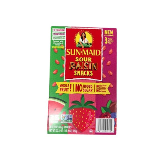 Sun-Maid Sour Raisin Snack Packs, 36 ct. - ShelHealth.Com