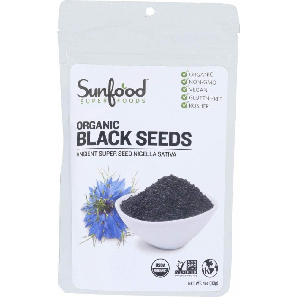 SUNFOOD SUPERFOODS SUNFOOD SUPERFOODS Organic Black Seeds, 4 oz