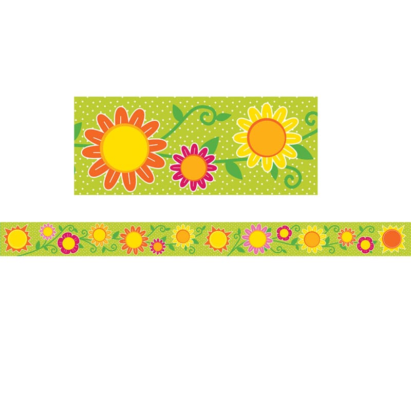 Sunshine & Flowers Straight Border (Pack of 10) - Holiday/Seasonal - Carson Dellosa Education