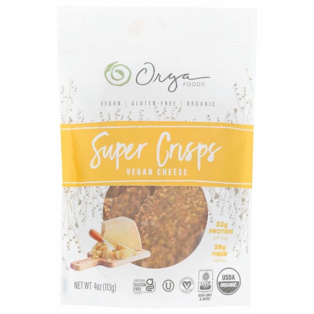 SUPER CRISPS Super Crisps Crisp Vegan Cheese, 4 Oz