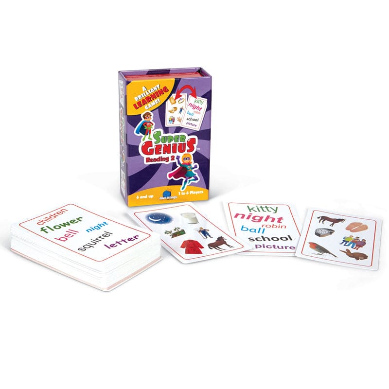 Super Genius Reading 2 (Pack of 3) - Card Games - Blue Orange Usa