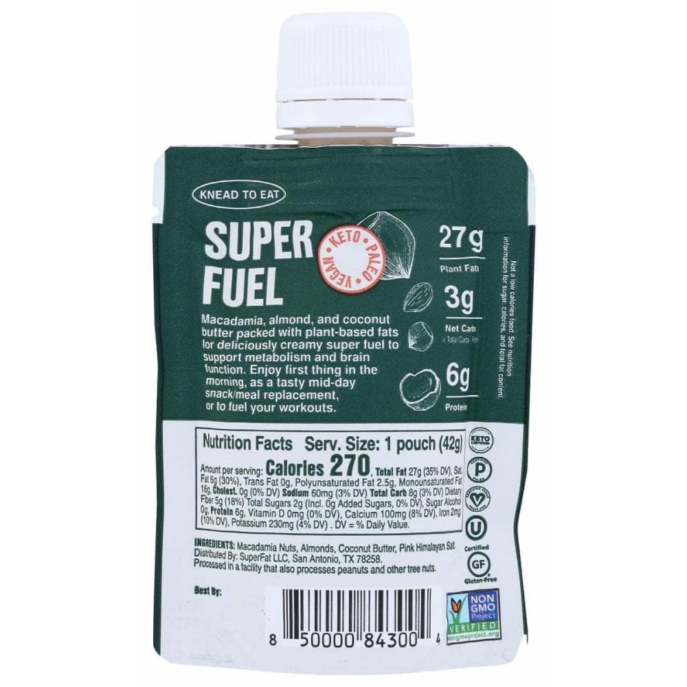 SUPERFAT Grocery > Pantry SUPERFAT: Macadamia Coconut Keto Nut Butter, 1.5 oz