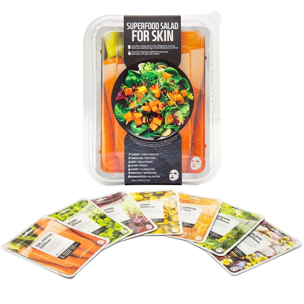 Superfood Salad Facial Sheet Mask Set (7 pk.) - Featured Beauty - Superfood Salad