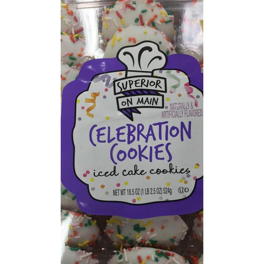 Superior On Main Celebration Iced Cake Cookies, 18.5 oz. - ShelHealth.Com