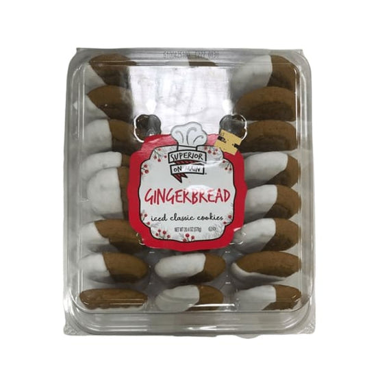 Superior on main gingerbread iced classic cookies, 20.4 oz - ShelHealth.Com