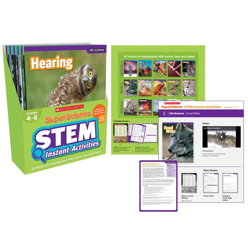 Superscience Gr 4-6 Stem Instant Activities - Activity Books & Kits - Scholastic Teaching Resources