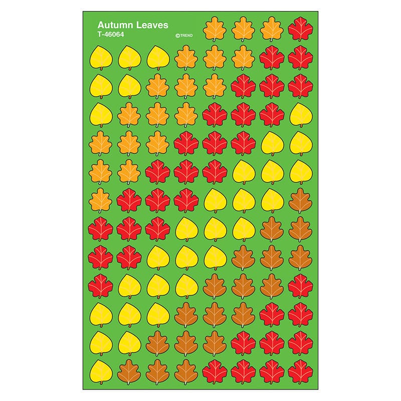 Supershapes Stickers Autumn 800/Pk Leaves (Pack of 12) - Holiday/Seasonal - Trend Enterprises Inc.