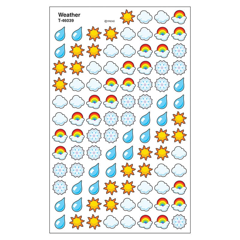 Supershapes Stickers Weather (Pack of 12) - Stickers - Trend Enterprises Inc.