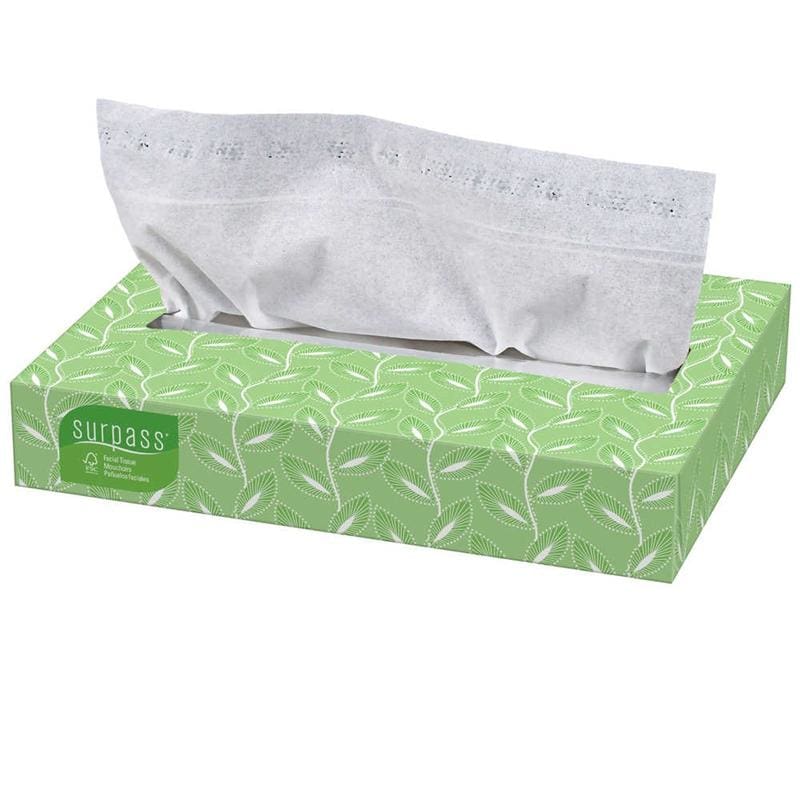 Supplyworks Facial Tissue Surpass 100/Box, Box of 100 (Pack of 6