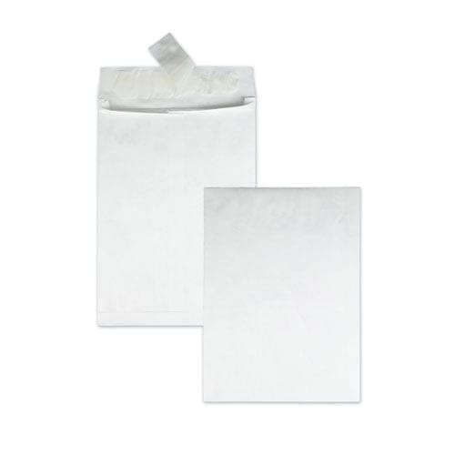 Survivor Heavyweight 18 Lb Tyvek Open End Expansion Mailers #13 1/2 Square Flap Redi-strip Adhesive Closure 10 X 13 White 100/ct - Office -