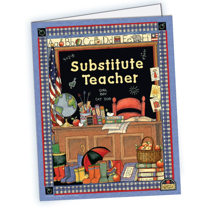 Sw Substitute Teacher Pocket Folder (Pack of 12) - Substitute Teachers - Teacher Created Resources