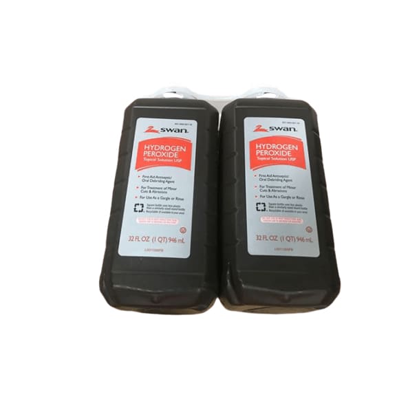 Swan Hydrogen Peroxide Topical 32 Ounces (Pack of 2) - ShelHealth.Com