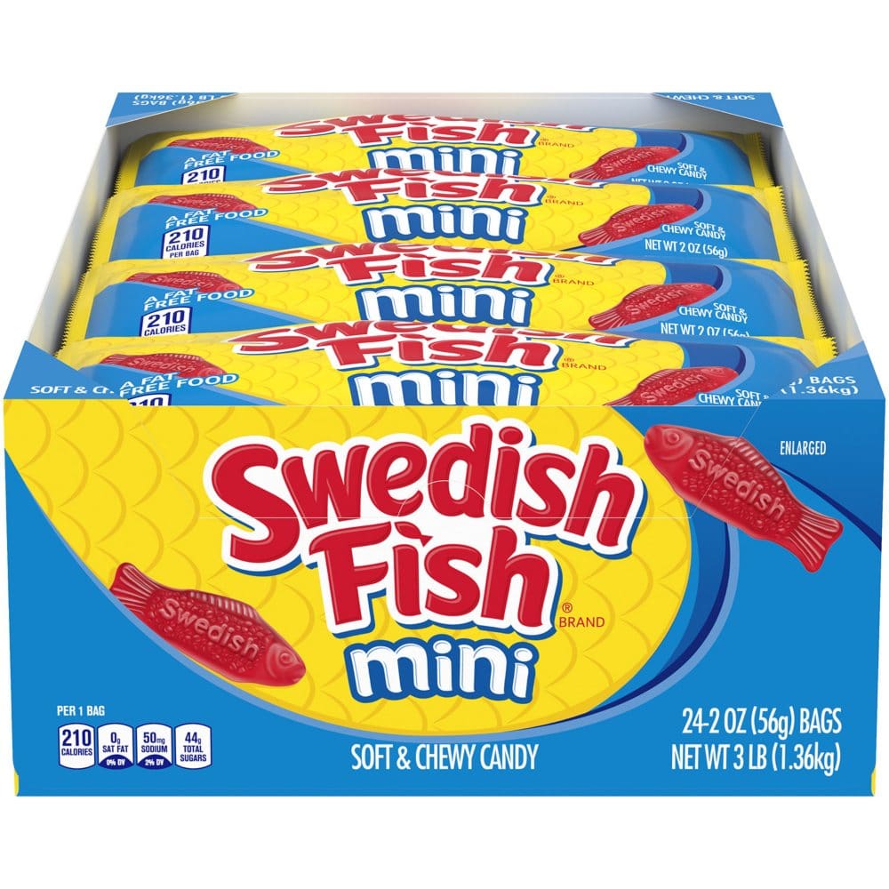 SWEDISH FISH Mini Soft and Chewy Candy (2 oz. 24 pk.) - Bulk Pantry - SWEDISH FISH