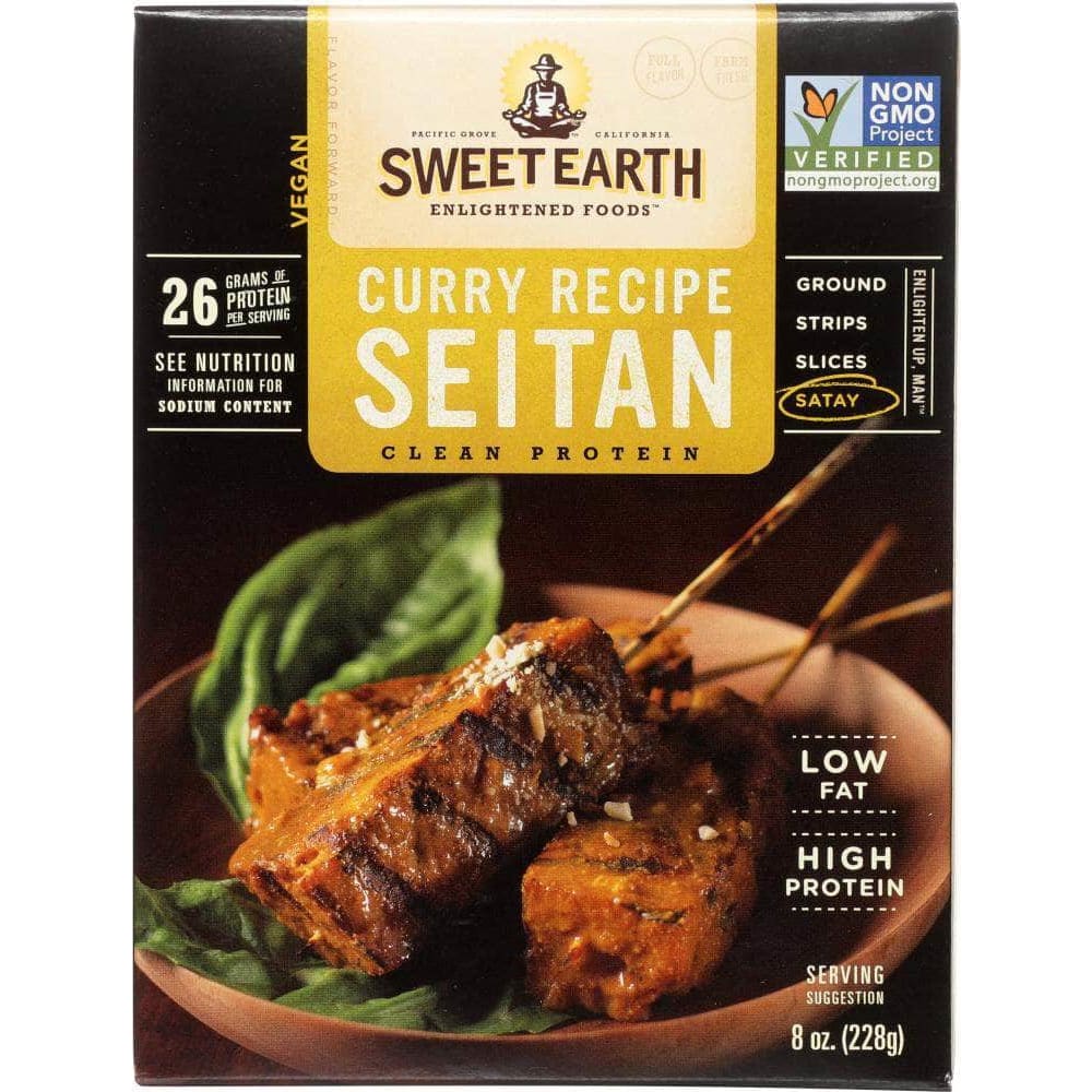 SWEET EARTH FOODS Sweet Earth Curry Recipe Seitan Satay, 8 Oz