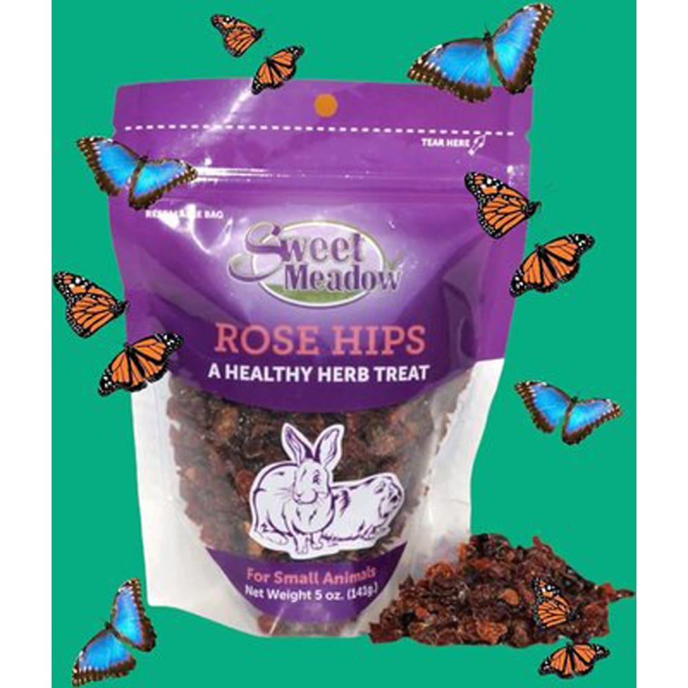 Sweet Meadow Farm Rose Hips Healthy Herb Small Animal Treat 1ea-5 oz - Pet Supplies - Sweet