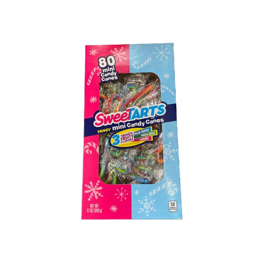SweeTarts Mini Holiday Candy Canes Holiday Candy Stocking Stuffer 80ct 12oz Box - SweeTarts
