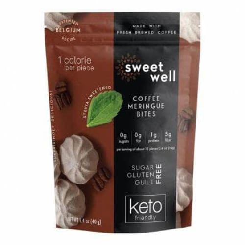 SWEETWELL Sweetwell Coffee Meringue Bites, 1.4 Oz