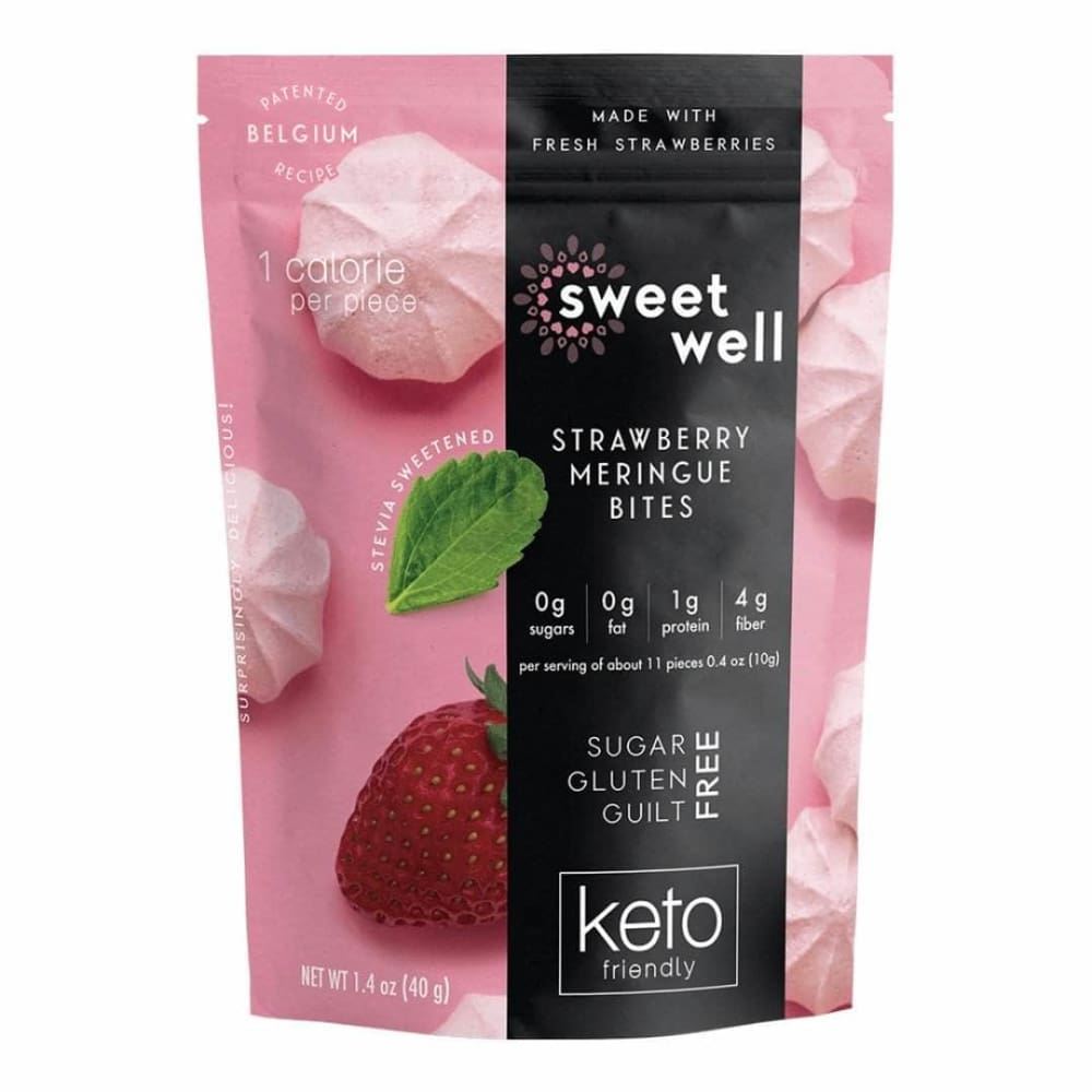SWEETWELL Sweetwell Strawberry Meringue Bites, 1.4 Oz