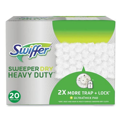 Swiffer Heavy-duty Dry Refill Cloths 10.3 X 7.8 White 20/pack 4 Packs/carton - Janitorial & Sanitation - Swiffer®