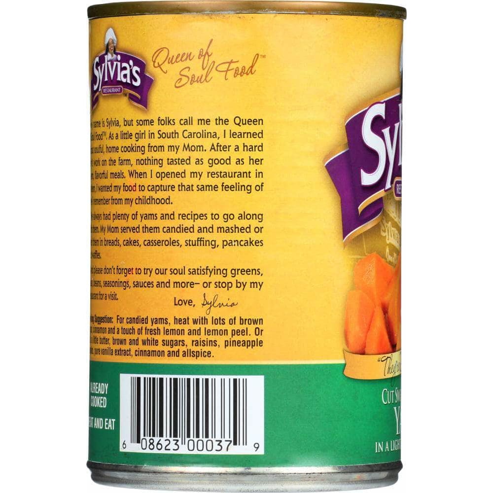 Sylvias Sylvias Specially Cut Yams in Light Golden Syrup, 15 oz
