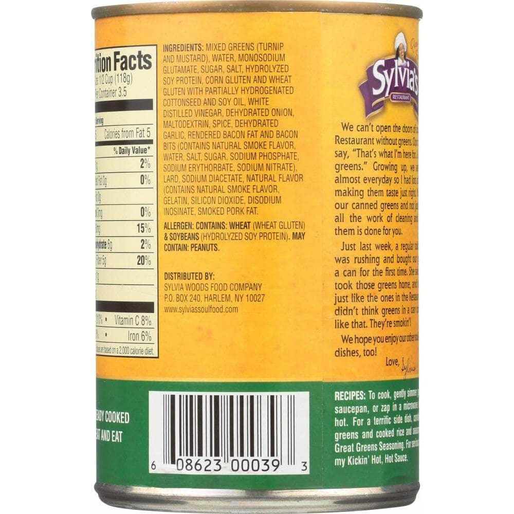 Sylvias Sylvias Specially Seasoned Mixed Greens, 14.5 oz