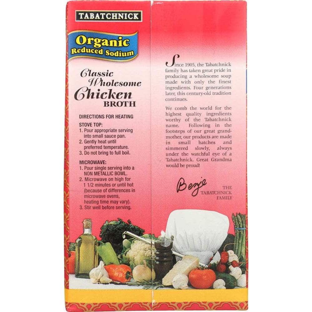 Tabatchnick Tabatchnick Organic Broth Classic Chicken, 32 oz