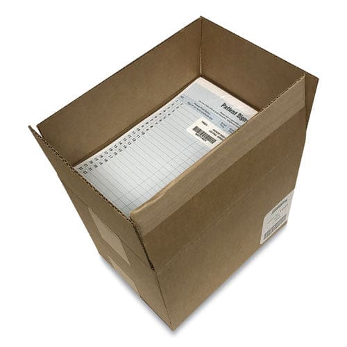 Tabbies Patient Sign-in Label Forms Two-part Carbon 8.5 X 11.63 Blue Sheets 125 Forms Total - Office - Tabbies®