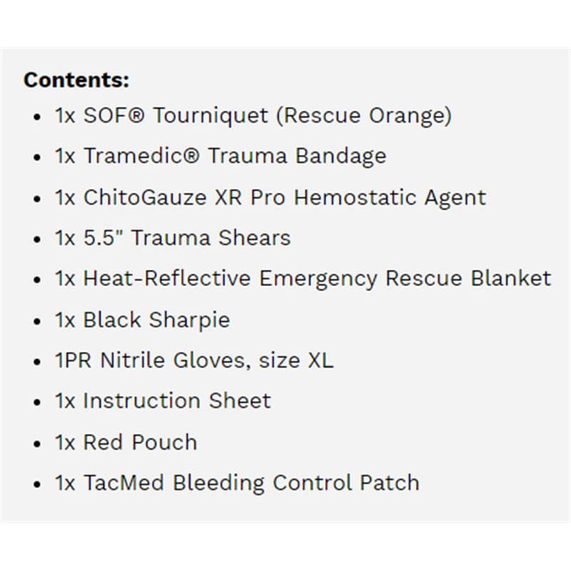 Tactical Medical Solutions Sc Bleeding Control Kit - Item Detail - Tactical Medical Solutions