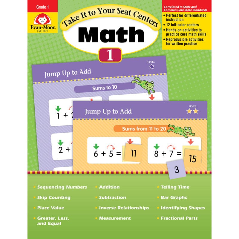 Take It To Your Seat Gr 1 Math Centers - Activity Books - Evan-moor