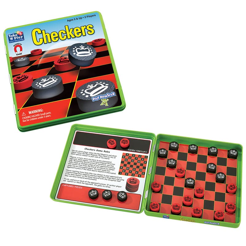 Take N Play Anywhere Games Checkers (Pack of 6) - Classics - Playmonster LLC (patch)