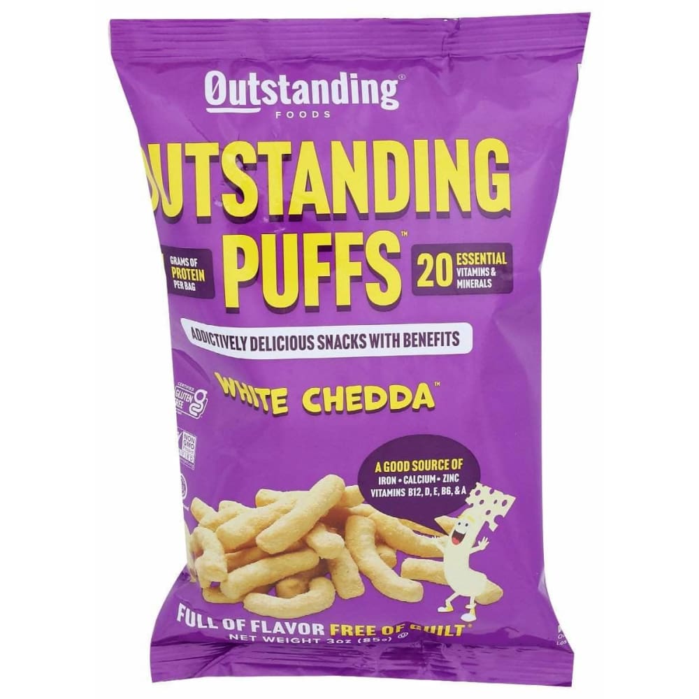 TAKE OUT Takeout Puffs White Chedda, 3 Oz