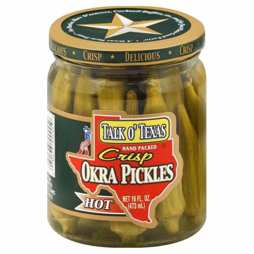 TALK O TEXAS Talk O' Texas Crisp Hot Okra Pickles, 16 Oz