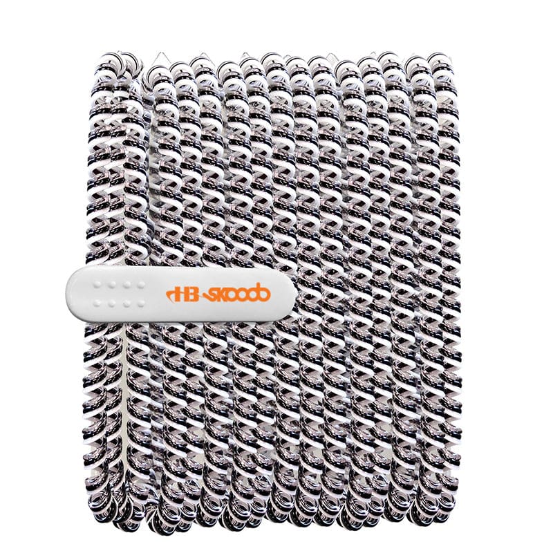 Tangle Free Earbud Covers Blk/Wht (Pack of 12) - Headphones - Hamilton Electronics Vcom