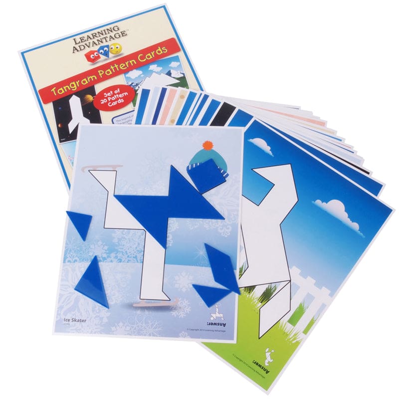 Tangrams And Pattern Cards (Pack of 2) - Patterning - Learning Advantage