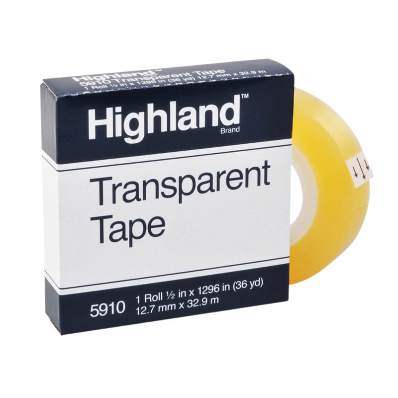Tape Highland Transparent (Pack of 12) - Tape & Tape Dispensers - 3M Company