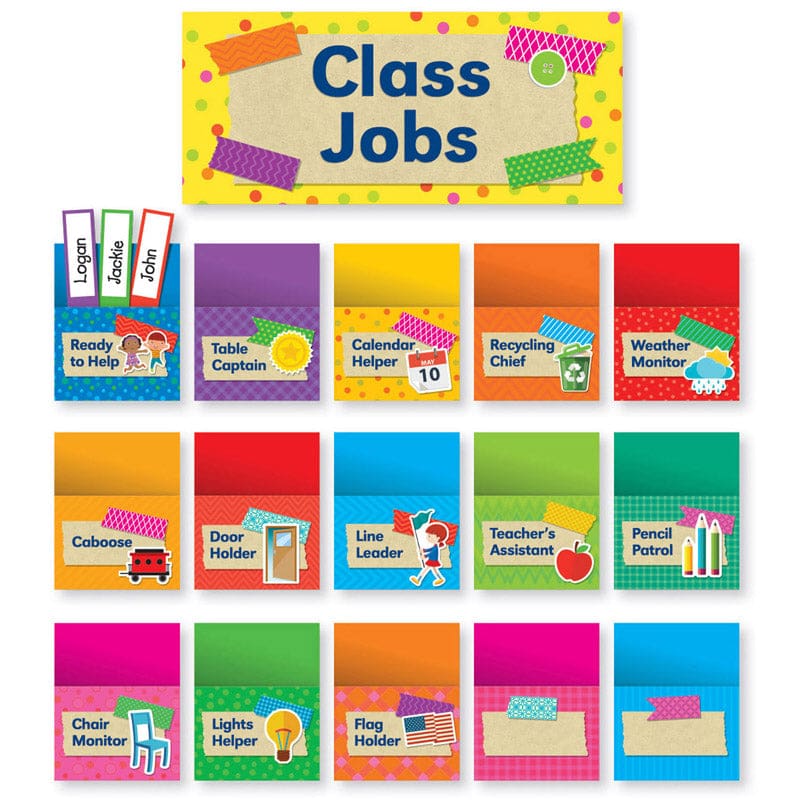 Tape It Up Class Jobs Bbs (Pack of 3) - Classroom Theme - Scholastic Teaching Resources