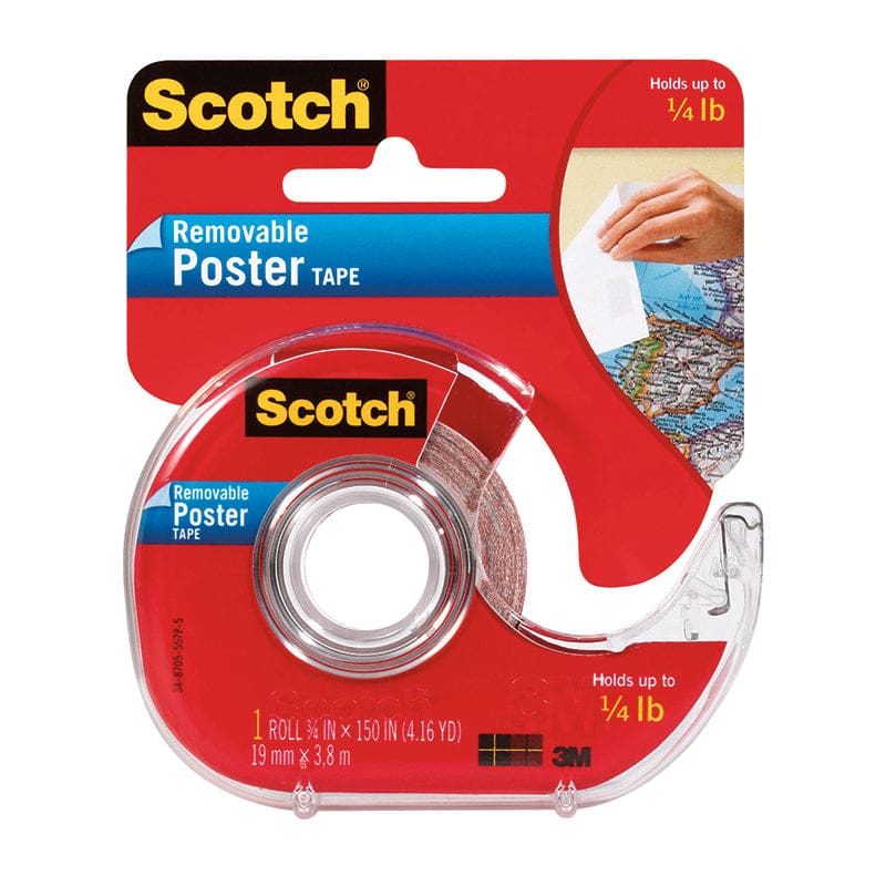 Tape Poster Removable 3/4 X 150 Clear (Pack of 8) - Tape & Tape Dispensers - 3M Company