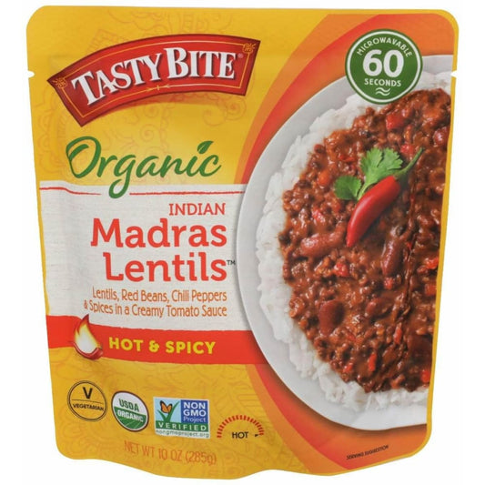 TASTY BITE Tasty Bite Organic Indian Madras Lentils Hot And Spicy, 10 Oz
