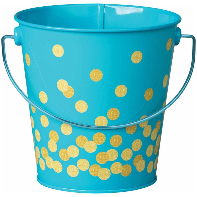 Teal Confetti Bucket (Pack of 10) - Desk Accessories - Teacher Created Resources
