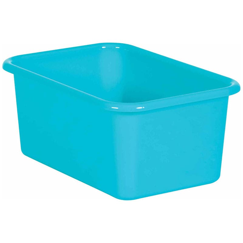 Teal Small Plastic Storage Bin (Pack of 10) - Storage Containers - Teacher Created Resources