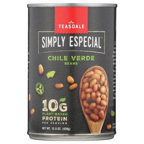 TEASDALE Grocery > Pantry TEASDALE: Simply Especial Chile Verde Beans, 15.5 oz