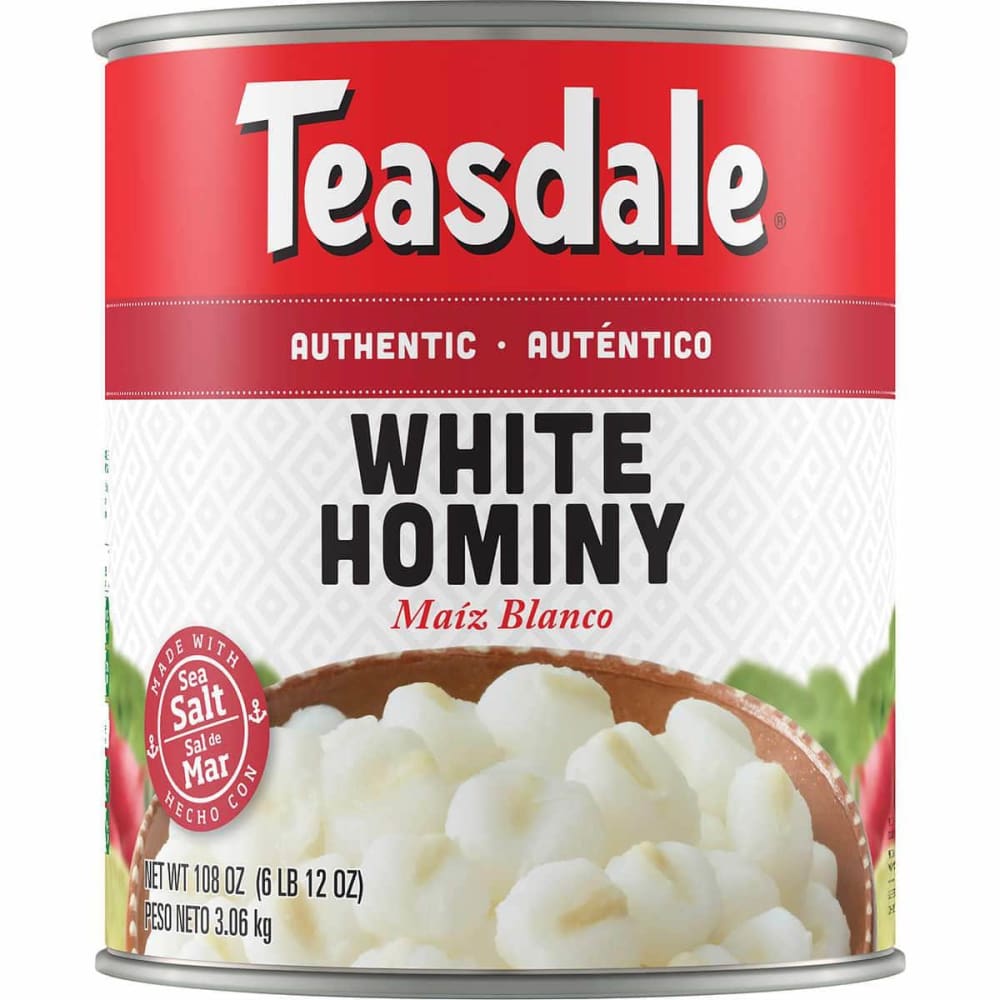 TEASDALE Grocery > Pantry TEASDALE: White Hominy, 108 oz