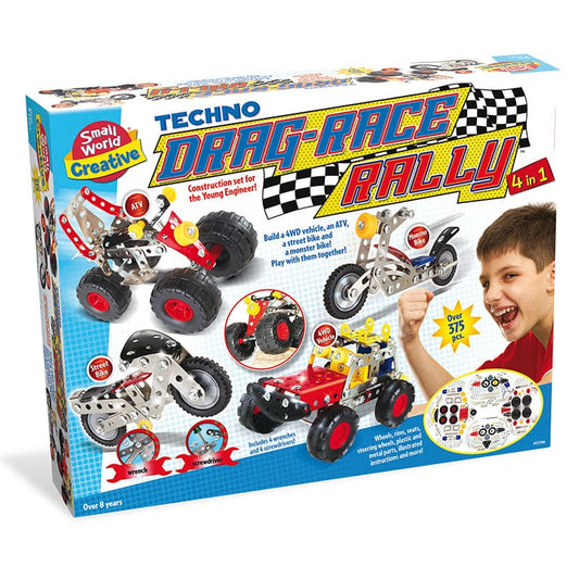 Techno Drag Race Rally 4 In 1 - Toys - Small World Toys