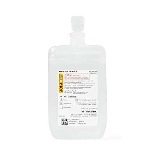Teleflex Aquapak Normal Saline 760Ml With Case of 10 - Respiratory >> Humidifiers and Nebulizers - Teleflex