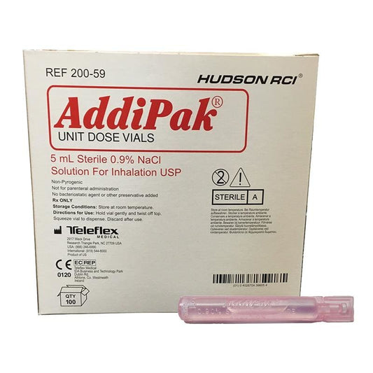 Teleflex Sodium Chloride.9% 5Ml For Inhalation Box of 100 - Respiratory >> Saline - Teleflex